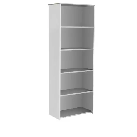 Bookcase (Solid Back Panels) - 2000 - Grey